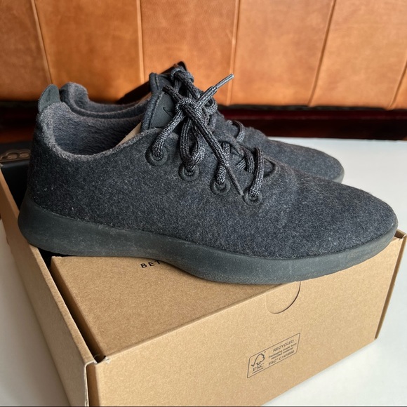 Allbirds Mens’s Wool Runners - Natural Black - Picture 11 of 13